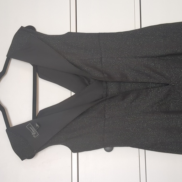 Sz 6 Dressbarn Black Dress with Silver Detail - Picture 5 of 8